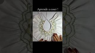 Cóselo y bórralo Cuello quitapón costura hechoamano pasoapaso moda patronesdecostura tutorial [upl. by Leesen]