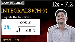 Q28  Integrate cos x by root 1  sin x  Integrate cosx√1sinx [upl. by Terrill]