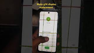 Moto G14 display replacementmobile u2repairs [upl. by Aidole]