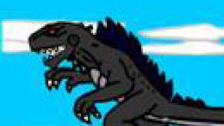 Hanna Barbera Godzilla vs Tristar Godzilla Alternate End [upl. by Eneiluj]