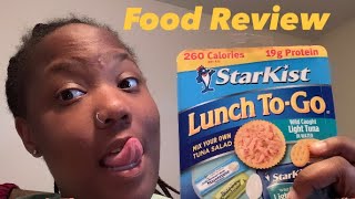 STARKIST TUNA LUNCH TO GO  FOOD REVIEW [upl. by Merete]