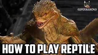 How To Play Reptile  Mortal Kombat 1 Reptile Basic Tutorial [upl. by Dredi]