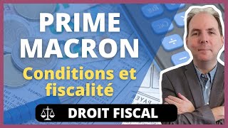 PRIME MACRON  Définition Conditions et Fiscalité [upl. by Nwahsak]