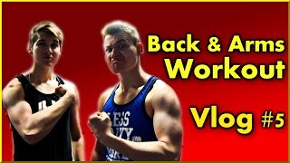 Back amp Arms Workout  Bodybuilding Meal  Beefcake Burgers  Vlog 5 [upl. by Violet]