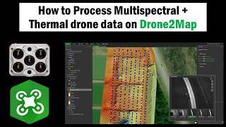 Process Multispectral amp Thermal Drone Altum Imagery on Drone2Map  with ground control points [upl. by Alvin]