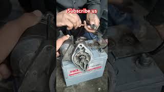 How to check Engine starter shortvideo mechanicalskills carpart skills [upl. by Mandel]