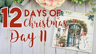 12 Days of Christmas  Day 11 Interactive Flatbook TUTORIAL [upl. by Ahsatsan481]