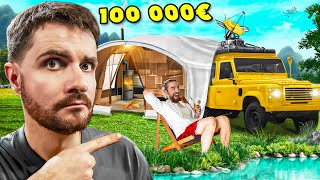 ON FAIT DU CAMPING AVEC 100 000€ DE BUDGET [upl. by Hakkeber]