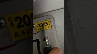 How to keep license plate sticker from getting stolen [upl. by Anhavas]