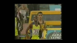 Hicham El Guerrouj 1500m World record 14071998 Roma Golden League High Quality [upl. by Atekahs]