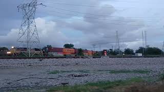 UP 8590 NB Leads Double Stack HoustonTx [upl. by Pool167]