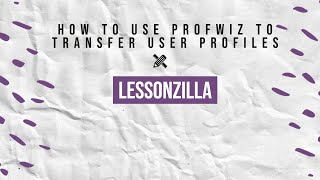 How to transfer user profiles using ProfWiz FREE [upl. by Norabel194]