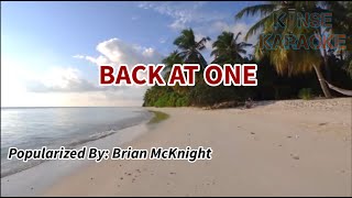 Back At One  Brian McKnight Karaoke Version  Kinse Karaoke [upl. by Marva799]