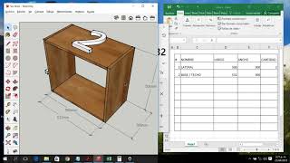 Curso de Diseño y fabricacion de muebles en melamina despiece de mueble de melamina despiece [upl. by Aliuqehs126]