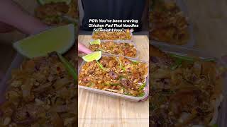 High Protein Chicken Pad Thai Noodles for Weight Loss Recipe Dropping TODAY foodie fitness [upl. by Lombardi]