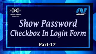 17  How To Create Show Password Check Box In Login Form In ASPNET Web Forms  ASPNET HindiUrdu [upl. by Yderf118]