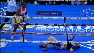 BREAKING Claressa Shields DESTROYS Vanessa LepageJoanisse W 2ND Round TKO [upl. by Ahsiekim]