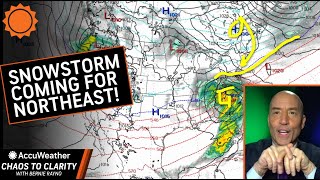 MidAtlantic  Northeast Snowstorm Coming  AccuWeather [upl. by Ahterahs]