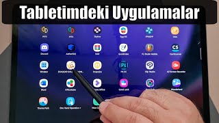 Samsung Tabletimde Kullandığım Android Uygulamaları  Tabletimde Neler Var [upl. by Nnahaid]