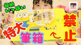 【筆箱紹介】特大筆箱！小学校で禁止の筆箱でいっぱい収納できるハイテク筆箱見つけた！！れのれらTV【1033】 [upl. by Arela]