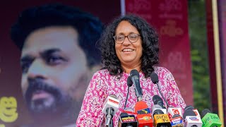 Harini Amarasuriyas speech in NPP Rally in Gampola prespollsl [upl. by Anilac374]