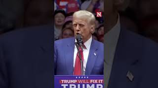 Trump Mocks Harris Teleprompter Gaffe [upl. by Lebna]