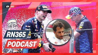 Driftende Verstappen Zet Concurrentie Wederom Te Kijk  F1Podcast [upl. by Cagle]