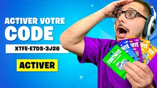 COMMENT UTILISER VOS CARTES VBUCKS sur FORTNITE [upl. by Adnamas]