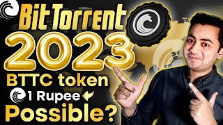 BitTorrent BTTC Coin 2023 🚀 BTT coin Price Prediction 2023 ⚠ Can BTT token reach to RS 1 Rupee Hindi [upl. by Nnaynaffit]