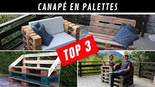 TOP 3 IDÉES DE CANAPÉS EN PALETTES QUE VOUS POUVEZ FABRIQUER FACILEMENT  tutos [upl. by Trevah115]