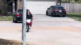 My grandpa riding a dirt bike [upl. by Yadsendew]