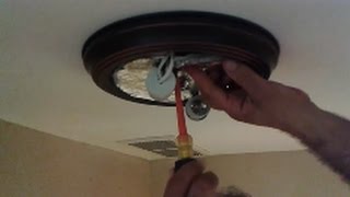 How To Install A New Ceiling Light Fixture  Step By Step  D I Y [upl. by Alrep]