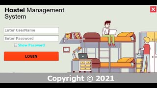 Hostel Management System Project  JAVA Swing Netbeans [upl. by Ajnin]