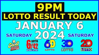 9pm Lotto Result Today January 6 2024 Saturday [upl. by Kimberly]