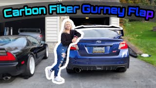 Gurney Flap Install 201521 Subaru STI [upl. by Esmerelda690]