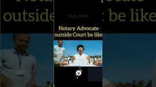 notary advocate😅 lawinformation advocate memes legalhelper lawstudent vakilsaab [upl. by Vashti]