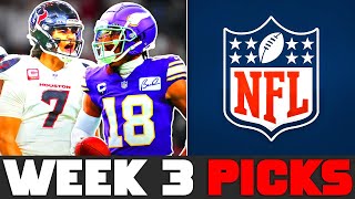 NFL WEEK 3 PICKS 2024 [upl. by Lundt]