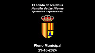 Sesión extraordinaria del Pleno Municipal 29102024 – 1300 [upl. by Ainsworth]