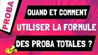 Quand et comment utiliser la formule des probabilités totales [upl. by Eisej]