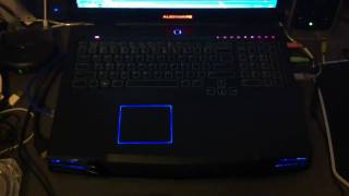 Alienware m17x Keyboard Lights Music Visualizer [upl. by Eenattirb391]