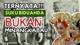 SUKU BIDUANDA BUKAN MINANGKABAU INI ASAL USUL NYA [upl. by Corron]