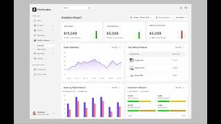 Sales Management Dashboard Animation [upl. by Berri]