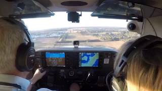 Moorabbin to Tyabb Airshow with Peta Cessna 172 BSV 11 March 2018 [upl. by Akvir]