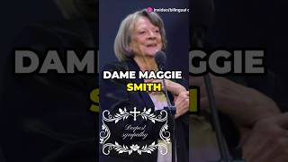 Maggie Smiths INCREDIBLE 70Year Legacy Ends at 89 [upl. by Eirrol542]