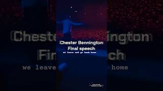 Good advice forYouTuber Kitchiestop hatefinal speech Chester Bennington 2017 advice linkinpark [upl. by Fujio998]