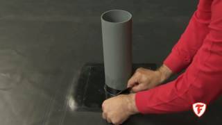 Firestone EPDM installation video Flashing a pipe penetration with Firestone QuickSeam FormFlash [upl. by Theola]