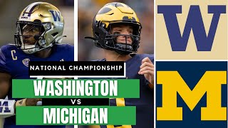 WASHINGTON vs MICHIGAN  EXPERT Picks for CFP NATIONAL CHAMPIONSHIP  Beat the Closing Number [upl. by Retsevel]