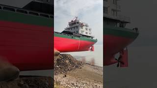 The process of launching the new ship first [upl. by Airamalegna]