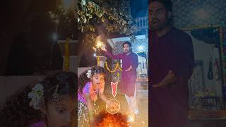 Diwali Pooja😳Last Bomb💣😱shorts diwali charanspy trending story happy [upl. by Kellsie]