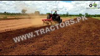 Massey Ferguson MF375 Tractor with 4 Disc Plows in Zambia [upl. by Downey]